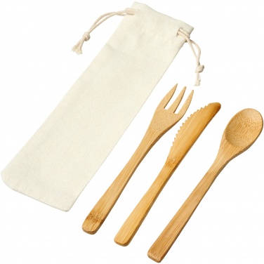 Logo trade advertising products picture of: Celuk bamboo cutlery set