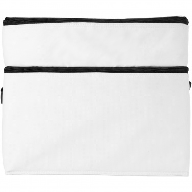 Logo trade promotional giveaway photo of: Oslo 2-zippered compartments cooler bag 13L