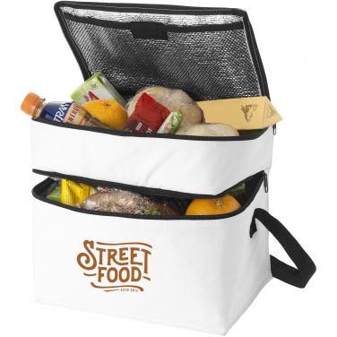 Logotrade promotional merchandise picture of: Oslo 2-zippered compartments cooler bag 13L