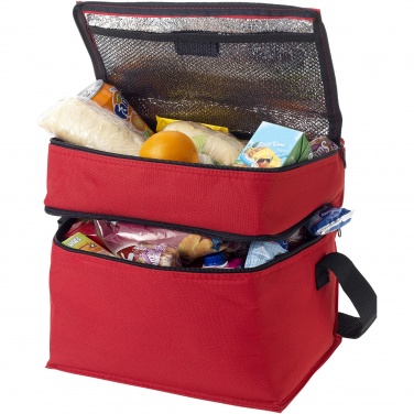Logo trade promotional merchandise photo of: Oslo 2-zippered compartments cooler bag 13L