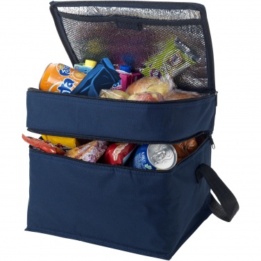 Logo trade corporate gifts image of: Oslo 2-zippered compartments cooler bag 13L