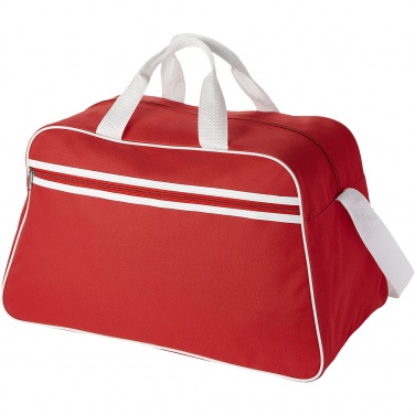 Logo trade promotional merchandise image of: San Jose 2-stripe sports duffel bag 30L