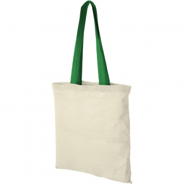 Logotrade advertising product picture of: Nevada 100 g/m² cotton tote bag coloured handles 7L