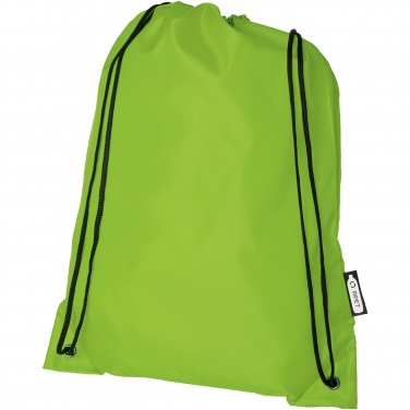 Logo trade promotional merchandise image of: Oriole RPET drawstring bag 5L