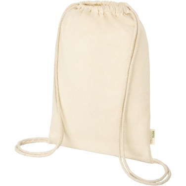 Logotrade corporate gift image of: Orissa 100 g/m² organic cotton drawstring bag 5L