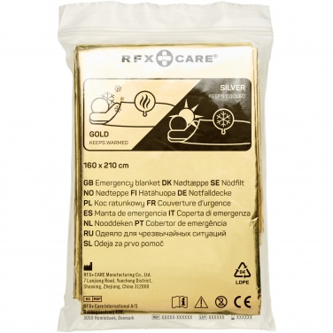 Logo trade promotional merchandise photo of: Frederik 2-function emergency blanket