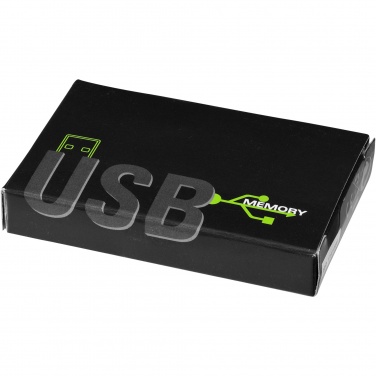 Logo trade promotional gifts image of: Slim card-shaped 2GB USB flash drive