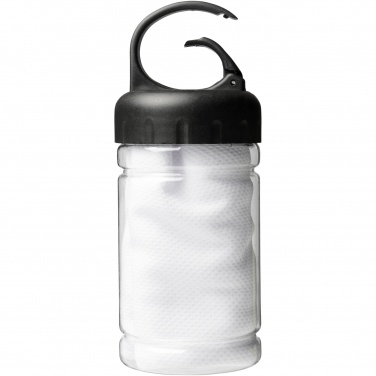 Logo trade promotional item photo of: Remy cooling towel in PET container