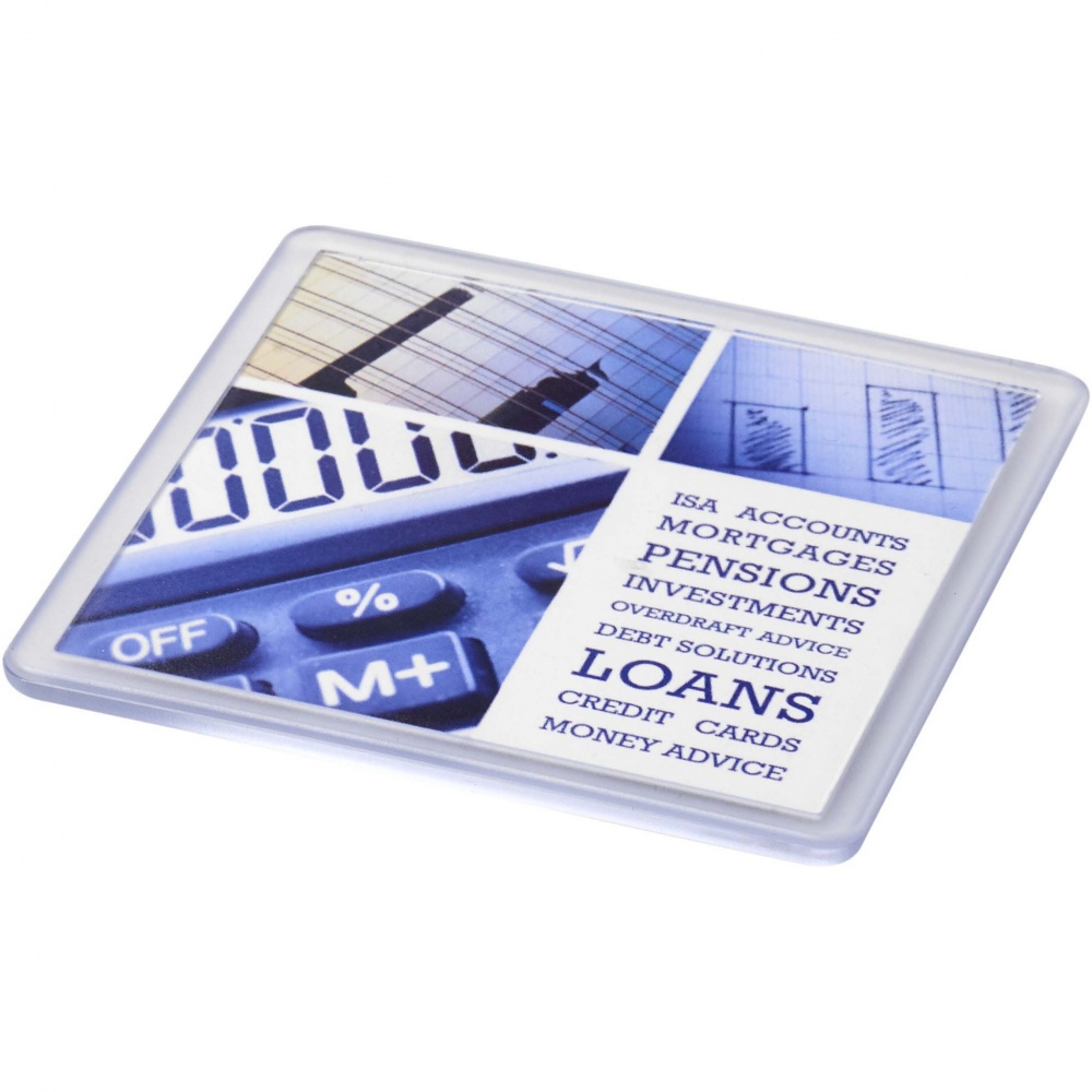 Logotrade advertising product image of: Ellison square plastic coaster with paper insert