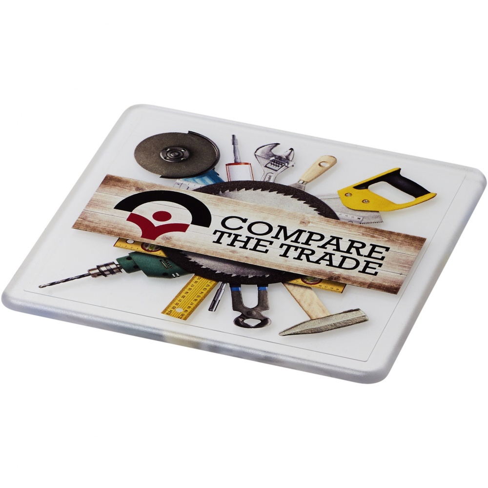 Logotrade promotional giveaway picture of: Renzo square plastic coaster