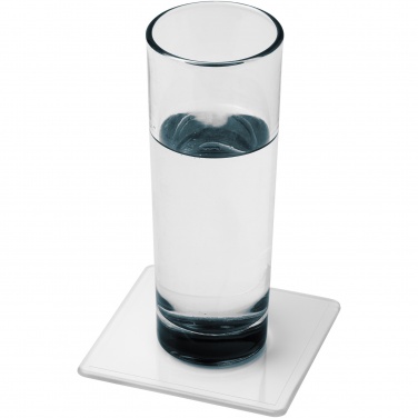 Logotrade promotional product picture of: Renzo square plastic coaster