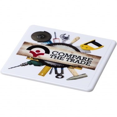 Logo trade corporate gifts image of: Renzo square plastic coaster