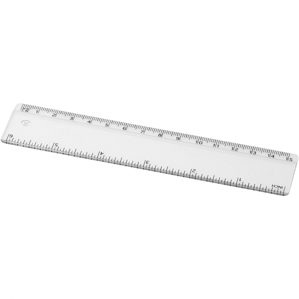 Logo trade promotional giveaways picture of: Renzo 15 cm plastic ruler