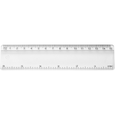 Logotrade promotional product image of: Renzo 15 cm plastic ruler