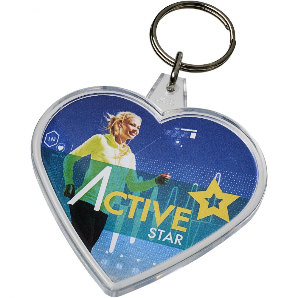 Logotrade promotional merchandise image of: Combo heart-shaped keychain