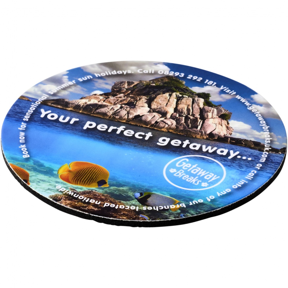 Logo trade business gifts image of: Q-Mat® round coaster