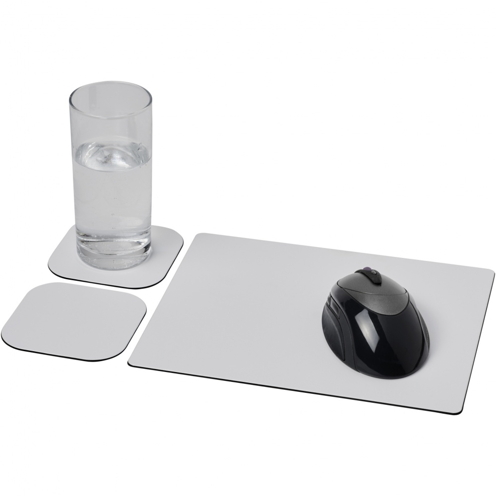 Logotrade promotional giveaways photo of: Brite-Mat® mouse mat and coaster set combo 3