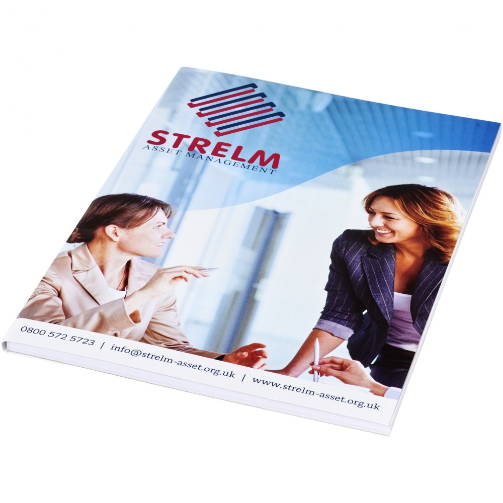 Logo trade promotional items picture of: Desk-Mate® A5 notepad wrap over cover