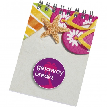 Logo trade promotional giveaways picture of: Desk-Mate® spiral A7 notebook