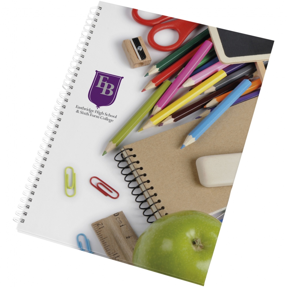 Logotrade promotional product picture of: Wire-o A4 notebook hard cover