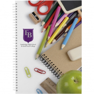 Logotrade promotional item picture of: Wire-o A4 notebook hard cover