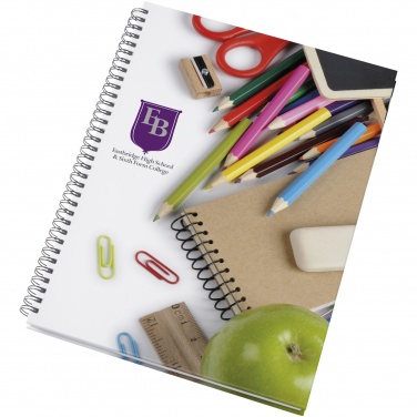 Logo trade promotional giveaways picture of: Wire-o A4 notebook hard cover
