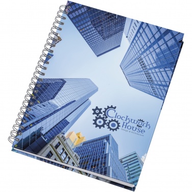 Logo trade promotional gifts picture of: Wire-o A5 notebook hard cover