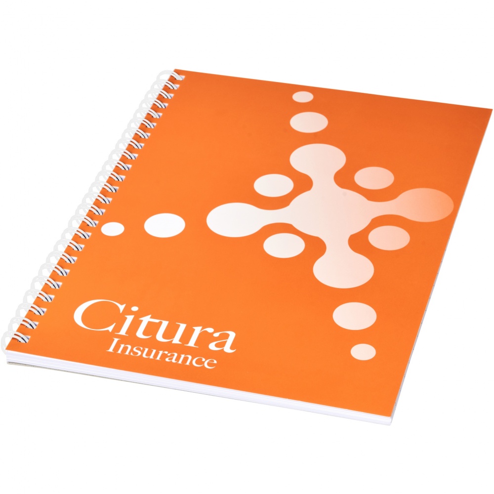 Logo trade corporate gifts image of: Desk-Mate® A5 notebook synthetic cover