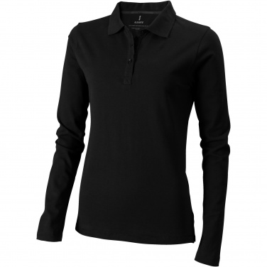 Logo trade corporate gift photo of: Oakville long sleeve women's polo