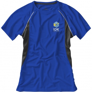 Logo trade promotional gifts picture of: Quebec short sleeve women's cool fit t-shirt