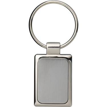 Logo trade promotional items image of: Sergio rectangular metal keychain