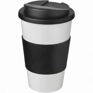 Logo trade advertising products picture of: Americano® 350 ml tumbler with grip & spill-proof lid