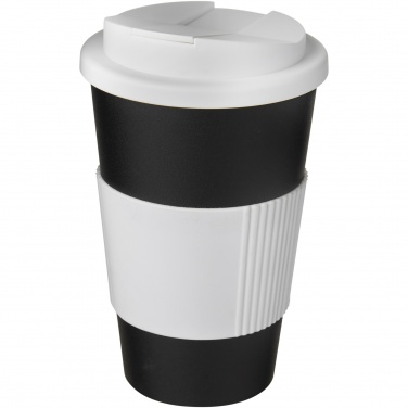 Logotrade promotional giveaway image of: Americano® 350 ml tumbler with grip & spill-proof lid