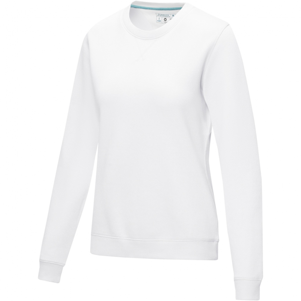 Logotrade promotional product image of: Jasper women’s organic recycled crewneck sweater