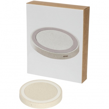Logotrade promotional product picture of: Naka 5W wheat straw wireless charging pad