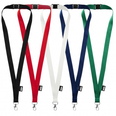Logotrade corporate gift picture of: Tom recycled PET lanyard with breakaway closure