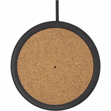 Logo trade corporate gifts picture of: Kivi 10W limestone/cork wireless charging pad