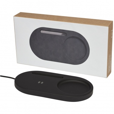 Logotrade promotional item picture of: Klip 5W wireless charging desk organizer