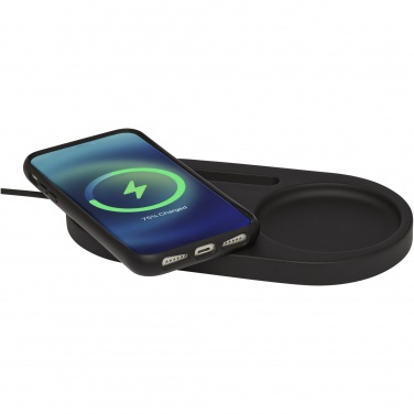 Logo trade promotional product photo of: Klip 5W wireless charging desk organizer