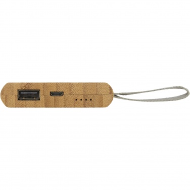 Logo trade corporate gift photo of: Tulda 5000 mAh bamboo power bank