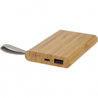 Logotrade promotional item image of: Tulda 5000 mAh bamboo power bank