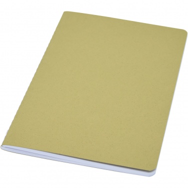 Logo trade corporate gifts image of: Fabia crush paper cover notebook
