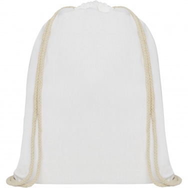 Logotrade business gift image of: Oregon 140 g/m² cotton drawstring bag 5L