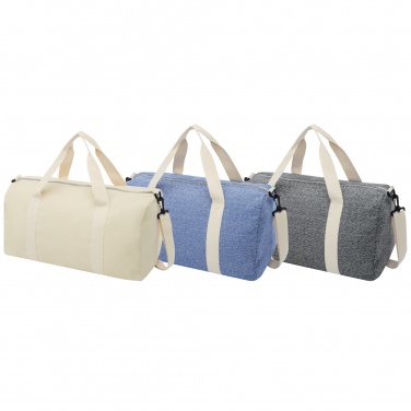 Logo trade promotional products picture of: Pheebs 450 g/m² recycled cotton and polyester duffel bag 24L