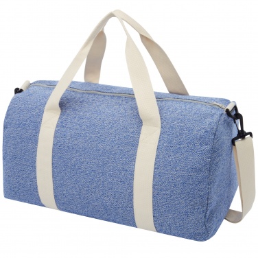 Logotrade promotional giveaway image of: Pheebs 450 g/m² recycled cotton and polyester duffel bag 24L