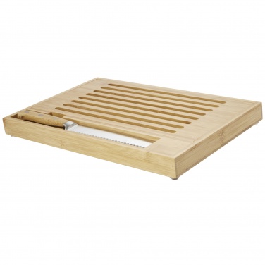 Logotrade promotional giveaway picture of: Pao bamboo cutting board with knife