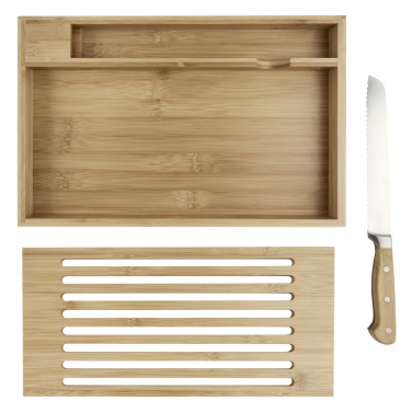 Logotrade promotional gift picture of: Pao bamboo cutting board with knife