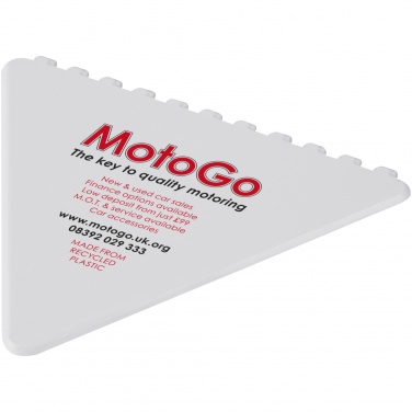Logo trade promotional items image of: Frosty triangular recycled plastic ice scraper
