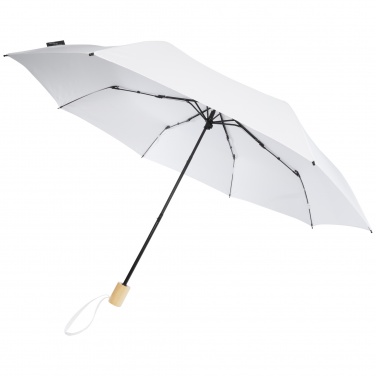 Logo trade promotional merchandise picture of: Birgit 21'' foldable windproof recycled PET umbrella