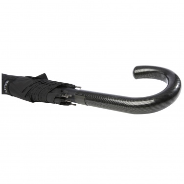 Logotrade advertising product picture of: Fontana 23" auto open umbrella with carbon look and crooked handle